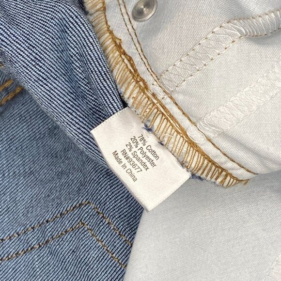 NWT St John's Bay Women's Bootcut Dark Wash Jeans size 12S w/ Slimming Panel - Picture 7 of 8